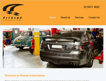 Tablet Screenshot of pitstopautomotives.com.au